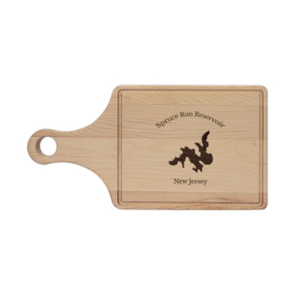 New  Jersey  Spruce  Run  Reservoir  Engraved  Cutting  Board  front  position  view  from  front  maple.webp