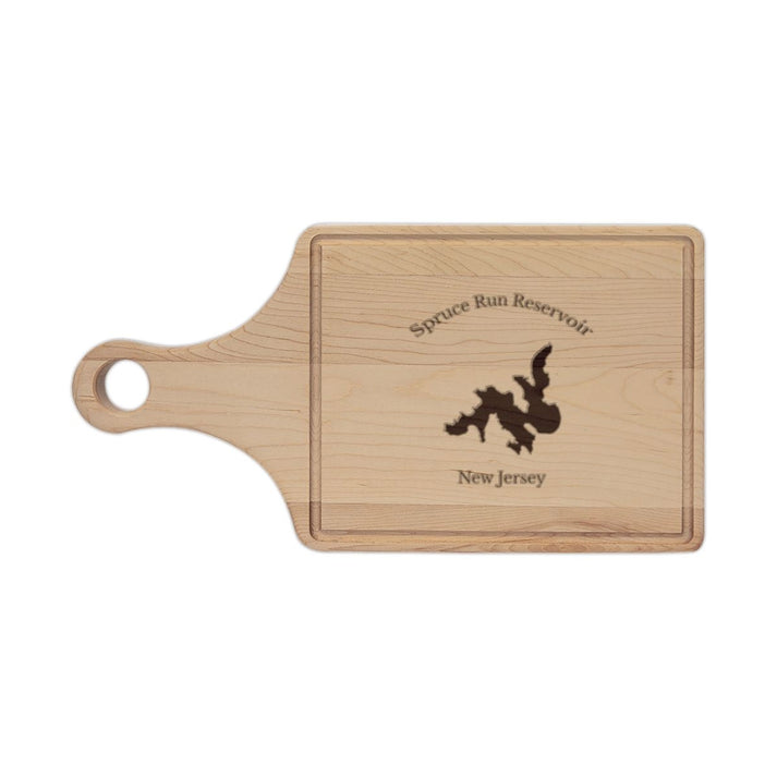 New  Jersey  Spruce  Run  Reservoir  Engraved  Cutting  Board  front  position  view  from  front  maple.webp