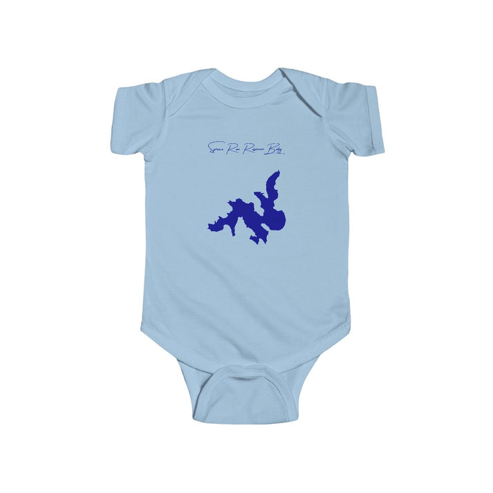 New  Jersey  Spruce  Run  Reservoir  Onesie  front  position  view  from  front  light  blue.webp