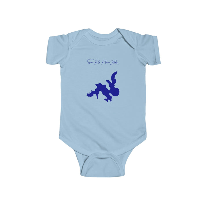 New  Jersey  Spruce  Run  Reservoir  Onesie  front  position  view  from  front  light  blue.webp