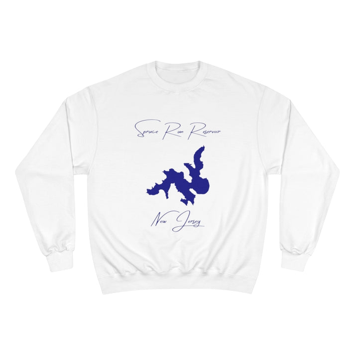 New  Jersey  Spruce  Run  Reservoir  Sweatshirt  front  position  view  from  front  white.webp