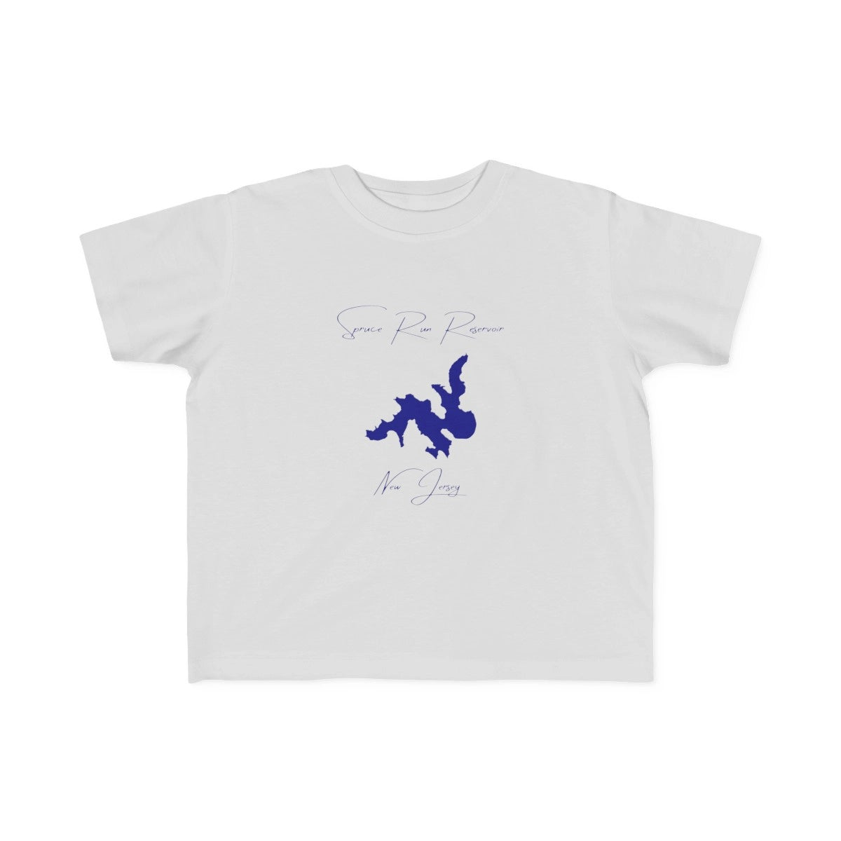 New  Jersey  Spruce  Run  Reservoir  Toddler  T-shirt  front  position  view  from  front  silver.webp