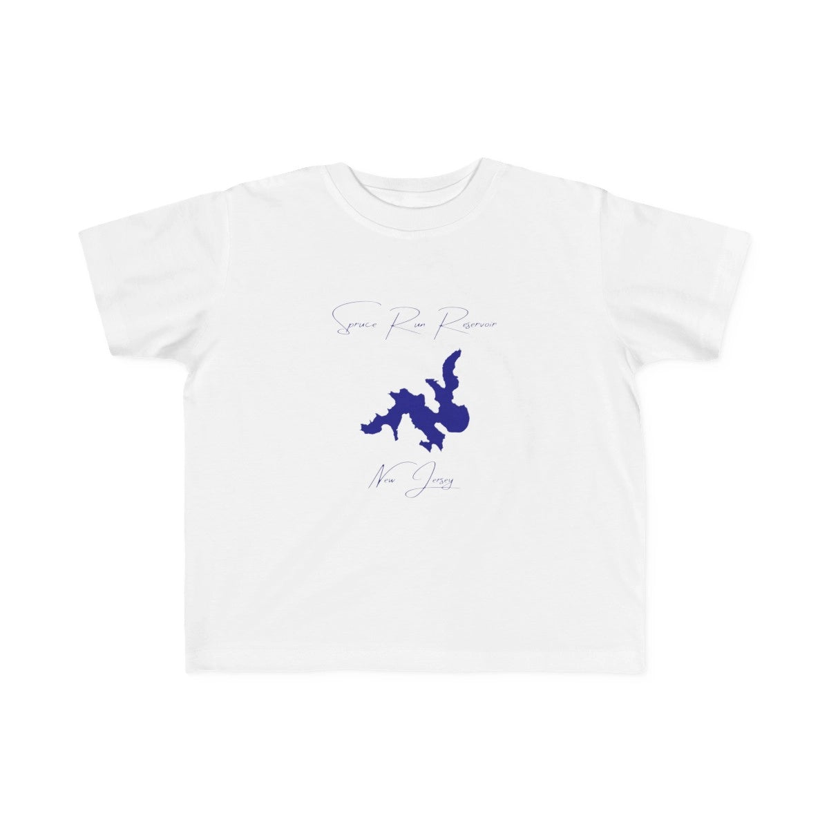 New  Jersey  Spruce  Run  Reservoir  Toddler  T-shirt  front  position  view  from  front  white.webp