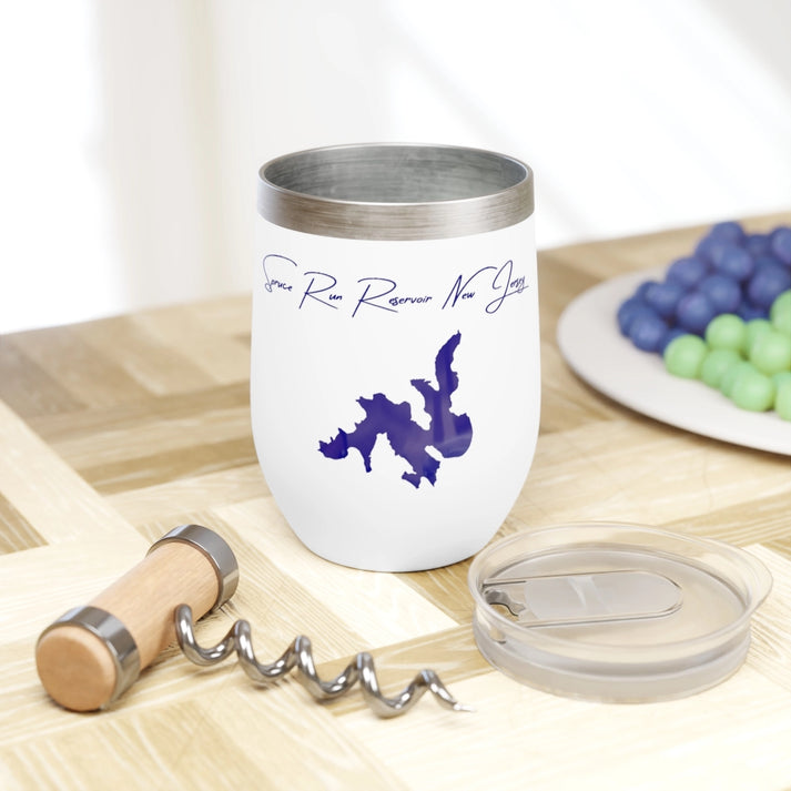 New  Jersey  Spruce  Run  Reservoir  Wine  Tumbler  other  position  view  from  context  white.webp