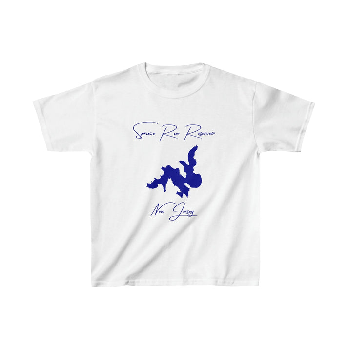 New  Jersey  Spruce  Run  Reservoir  Youth  T-shirt  front  position  view  from  front  white.webp