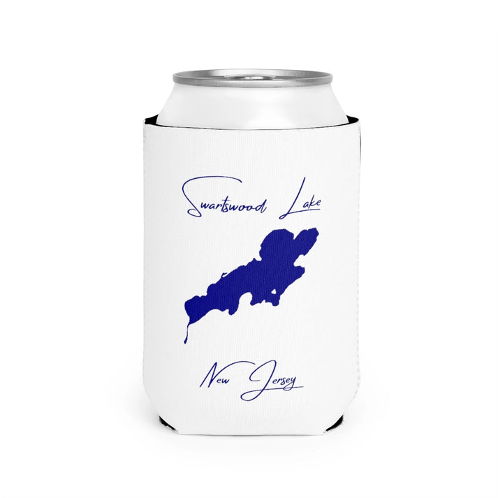 New  Jersey  Swartswood  Lake  Can  Koozie  front  position  view  from  front-2  white.webp