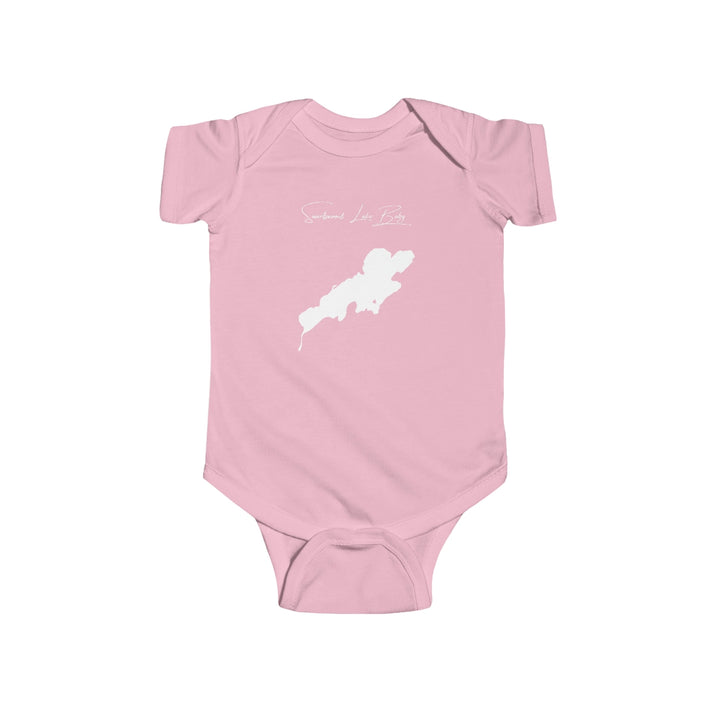 New  Jersey  Swartswood  Lake  Onesie  front  position  view  from  front  pink.webp