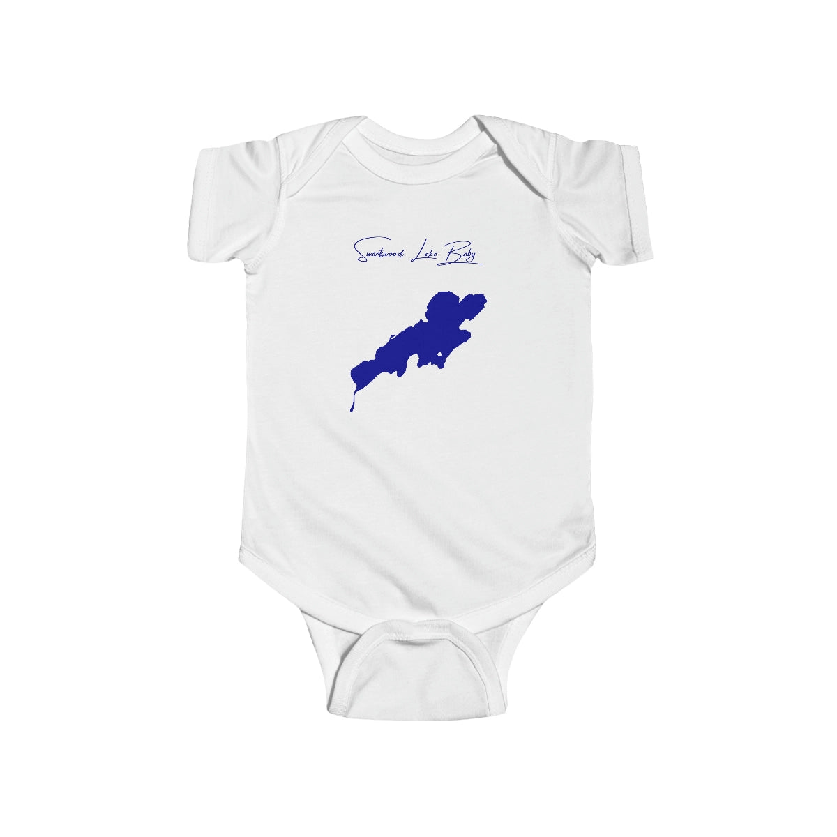 New  Jersey  Swartswood  Lake  Onesie  front  position  view  from  front  white.webp