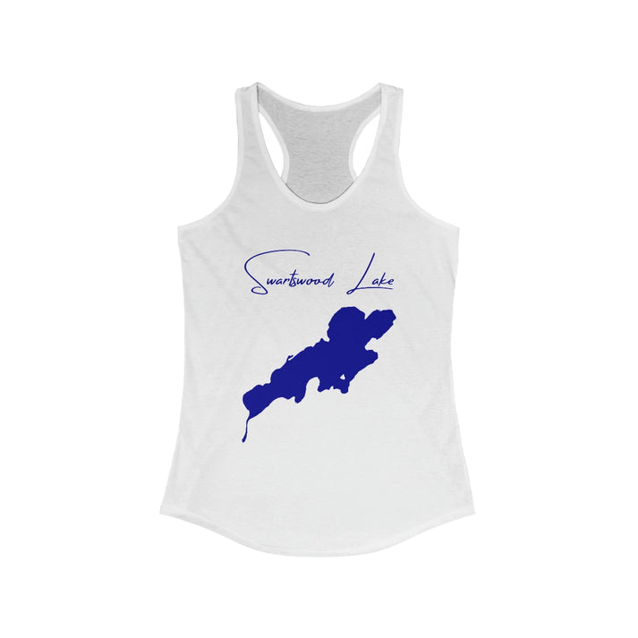 New  Jersey  Swartswood  Lake  Racerback-Tank  front  position  view  from  front  solid  white.webp