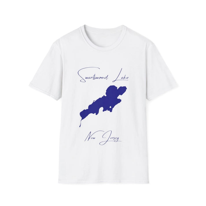 New  Jersey  Swartswood  Lake  T-shirt  front  position  view  from  front  white.webp