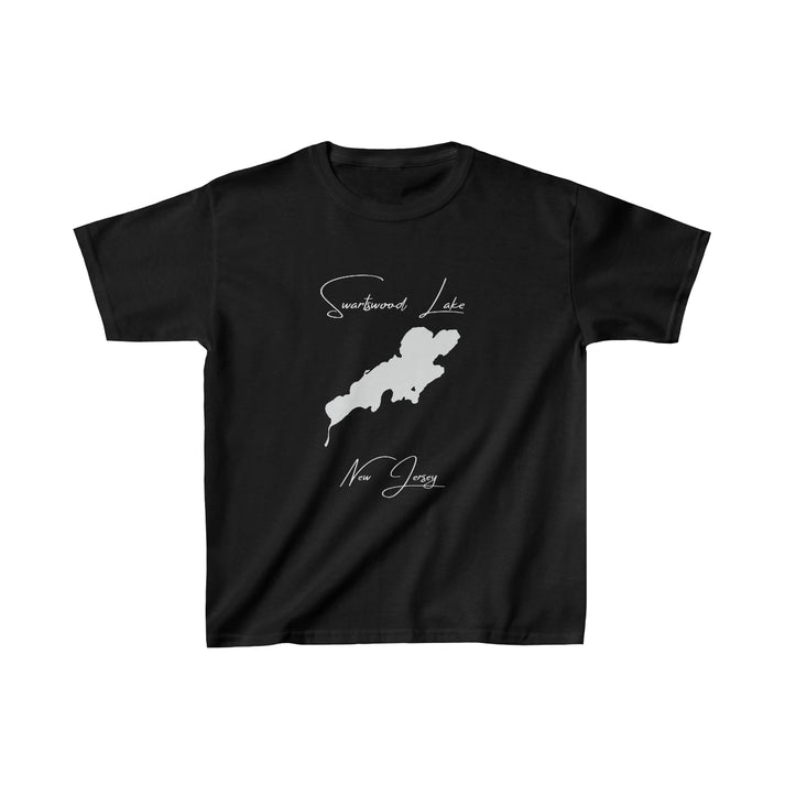 New  Jersey  Swartswood  Lake  Youth  T-shirt  front  position  view  from  front  black.webp