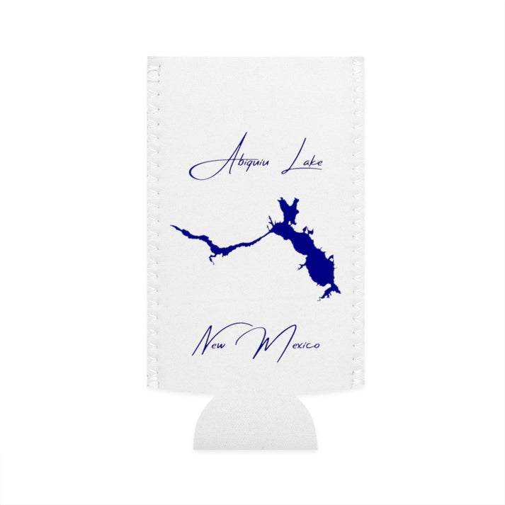 New  Mexico  Abiquiu  Lake  Slim  Can  Koozie  front  position  view  from  flat-front  white.webp
