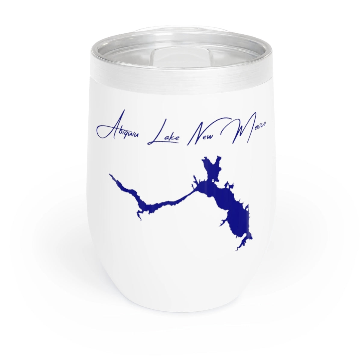 New  Mexico  Abiquiu  Lake  Wine  Tumbler  front  position  view  from  front  white.webp