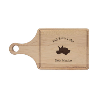 New  Mexico  Bill  Evans  Lake  Engraved  Cutting  Board  front  position  view  from  front  maple.webp