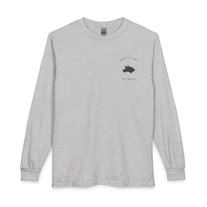 New  Mexico  Bill  Evans  Lake  Long  Sleeve  Fishing  T-shirt  front  position  view  from  front  sport  grey.webp