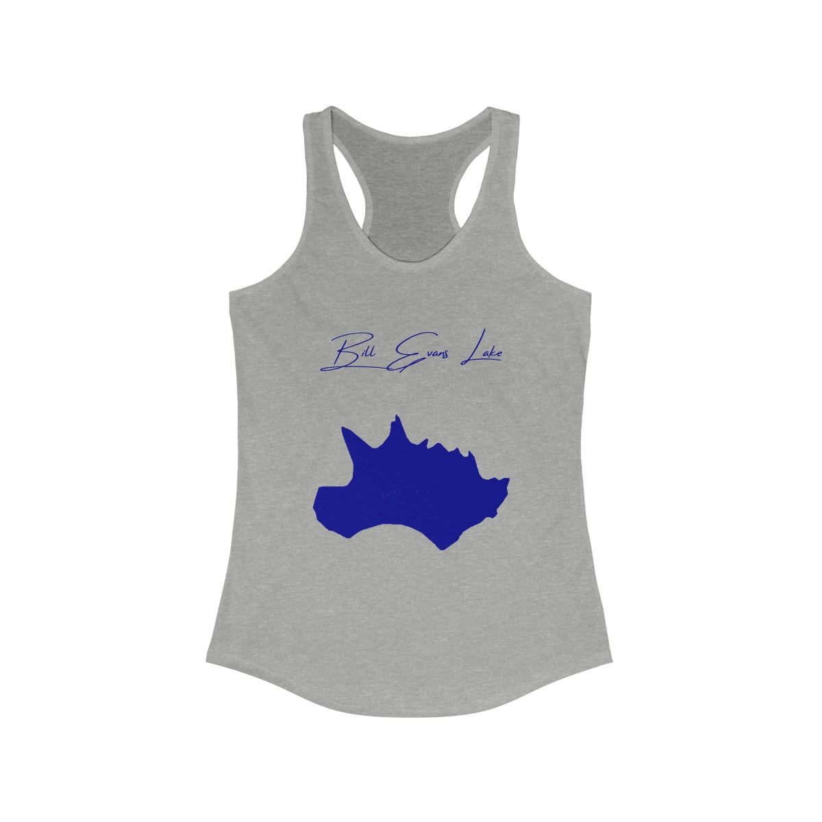 New  Mexico  Bill  Evans  Lake  Racerback-Tank  front  position  view  from  front  heather  grey.webp