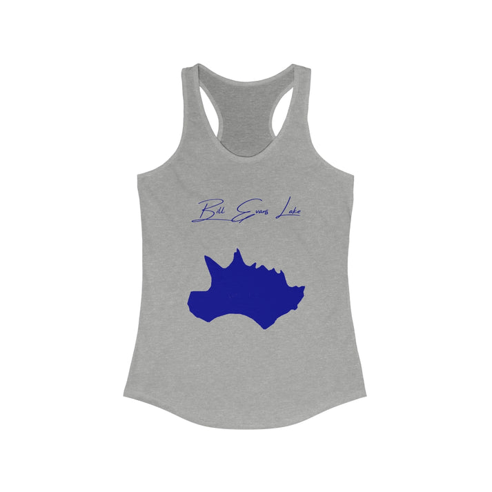 New  Mexico  Bill  Evans  Lake  Racerback-Tank  front  position  view  from  front  heather  grey.webp