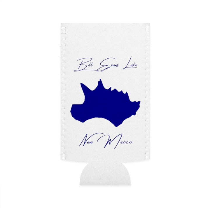 New  Mexico  Bill  Evans  Lake  Slim  Can  Koozie  front  position  view  from  flat-front  white.webp