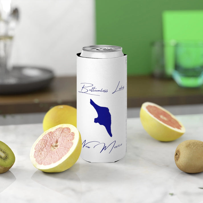 New  Mexico  Bottomless  Lakes  Slim  Can  Koozie  front  position  view  from  context-2  white.webp