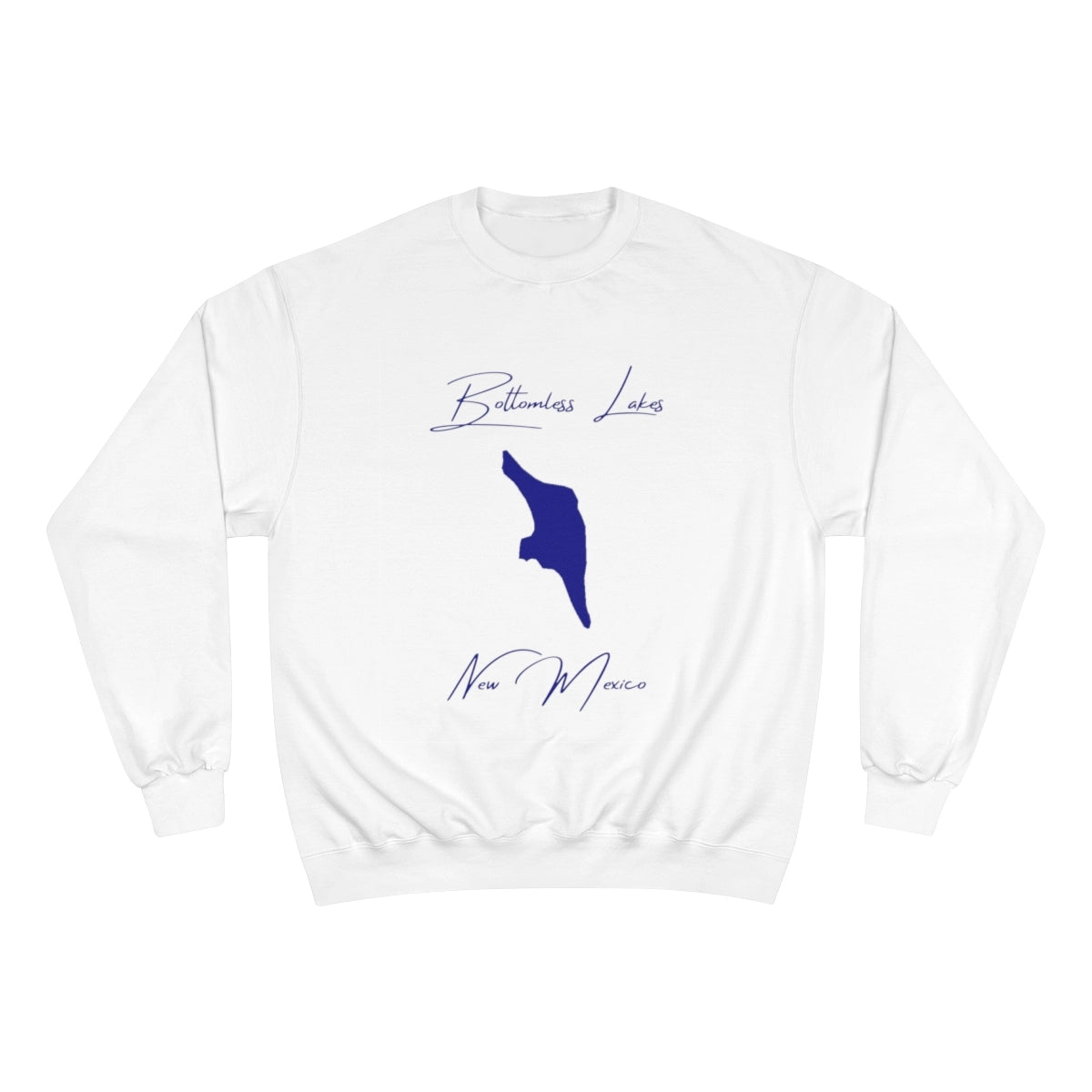 New  Mexico  Bottomless  Lakes  Sweatshirt  front  position  view  from  front  white.webp