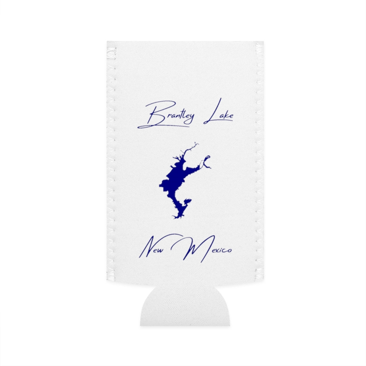 New  Mexico  Brantley  Lake  Slim  Can  Koozie  front  position  view  from  flat-front  white.webp