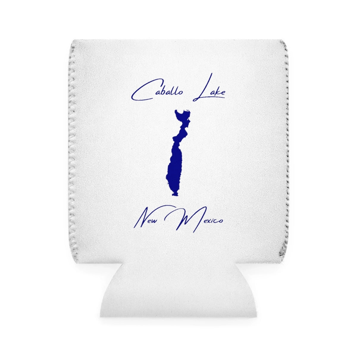 New  Mexico  Caballo  Lake  Can  Koozie  front  position  view  from  front-1  white.webp