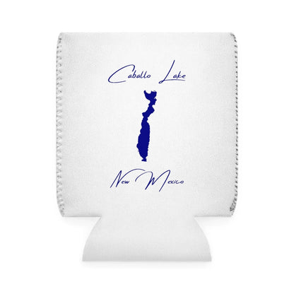 New  Mexico  Caballo  Lake  Can  Koozie  front  position  view  from  front-1  white.webp