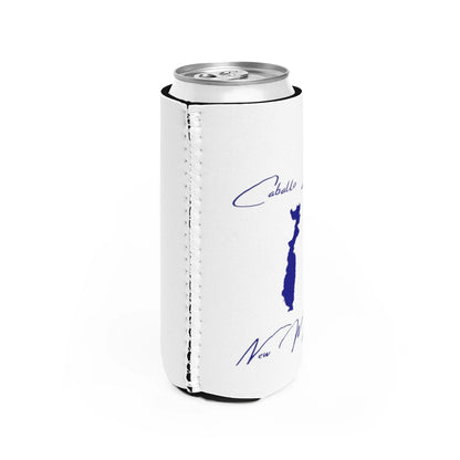 New  Mexico  Caballo  Lake  Slim  Can  Koozie  all  position  view  from  right  white.webp