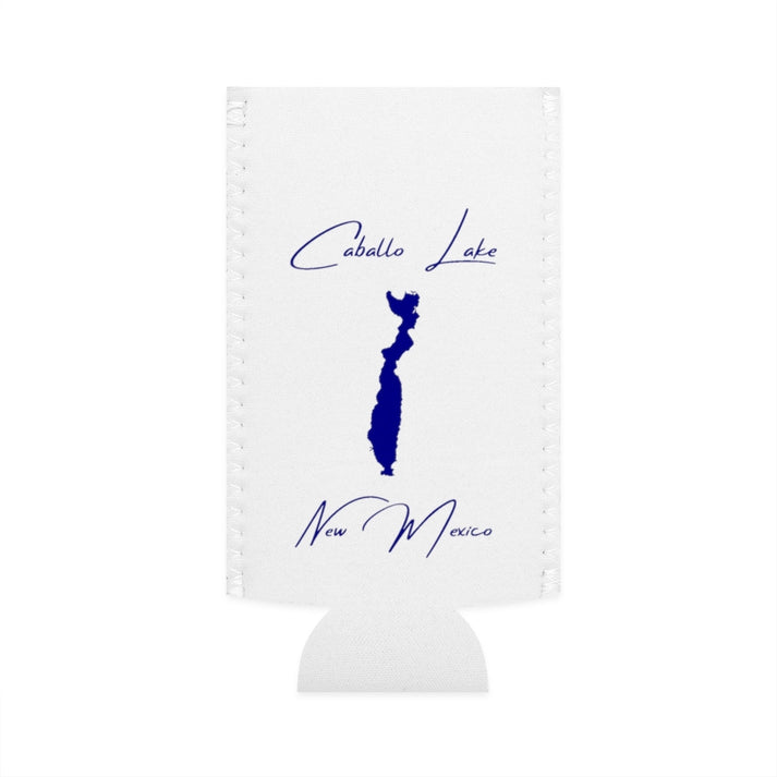 New  Mexico  Caballo  Lake  Slim  Can  Koozie  front  position  view  from  flat-front  white.webp