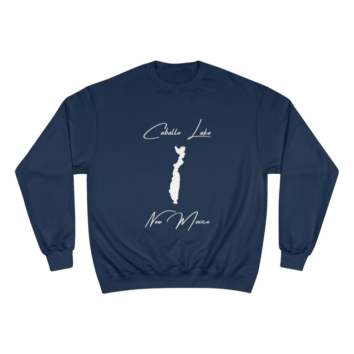 New  Mexico  Caballo  Lake  Sweatshirt  front  position  view  from  front  navy.webp