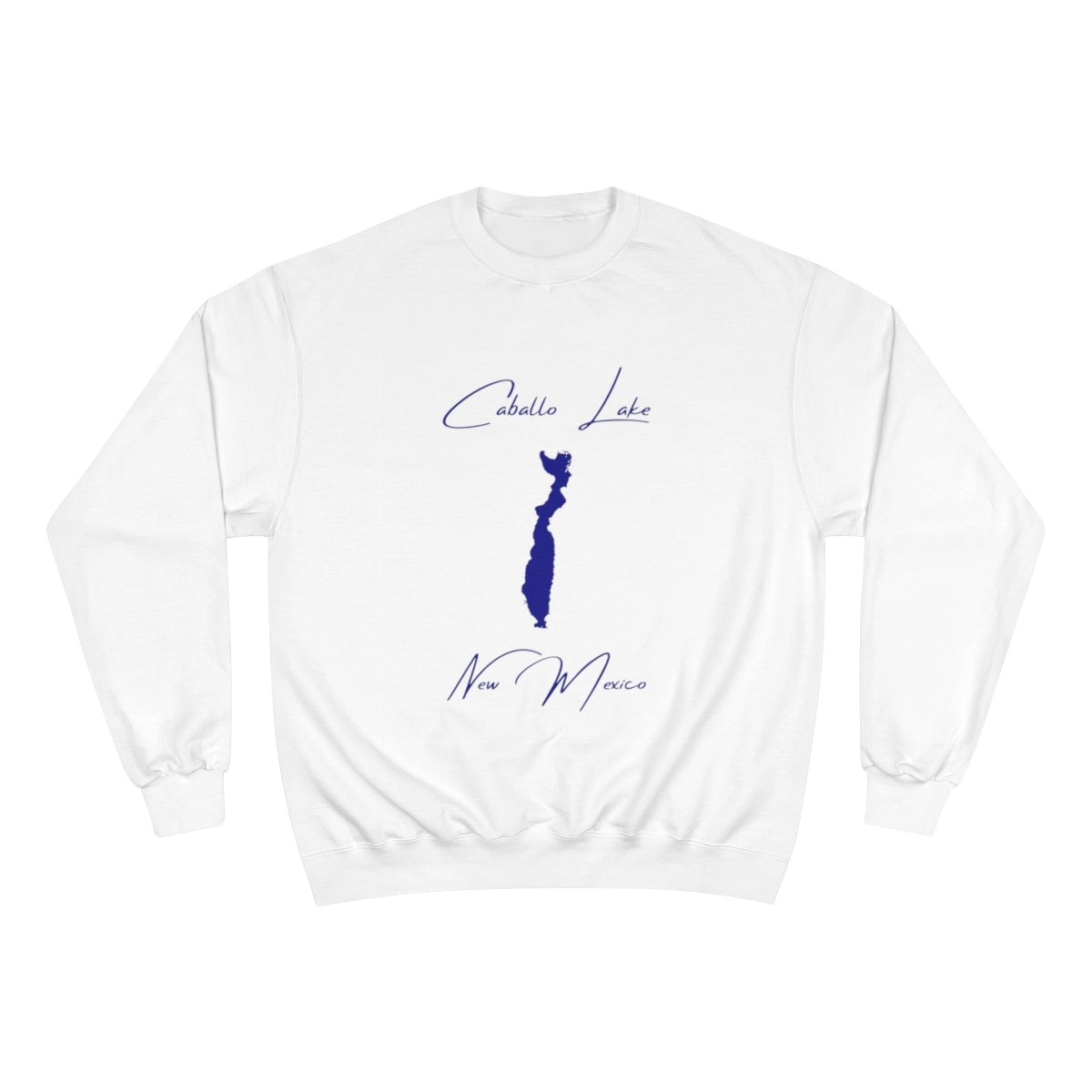 New  Mexico  Caballo  Lake  Sweatshirt  front  position  view  from  front  white.webp