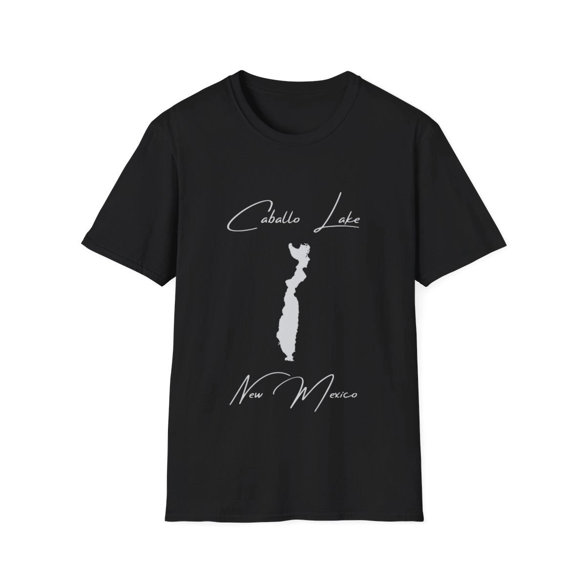 New  Mexico  Caballo  Lake  T-shirt  front  position  view  from  front  black.webp