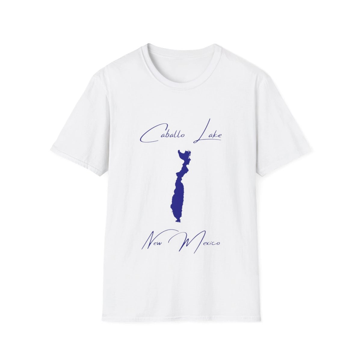 New  Mexico  Caballo  Lake  T-shirt  front  position  view  from  front  white.webp