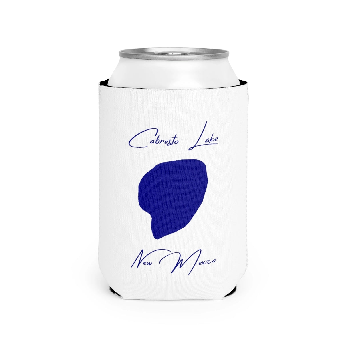New  Mexico  Cabresto  Lake  Can  Koozie  front  position  view  from  front-2  white.webp