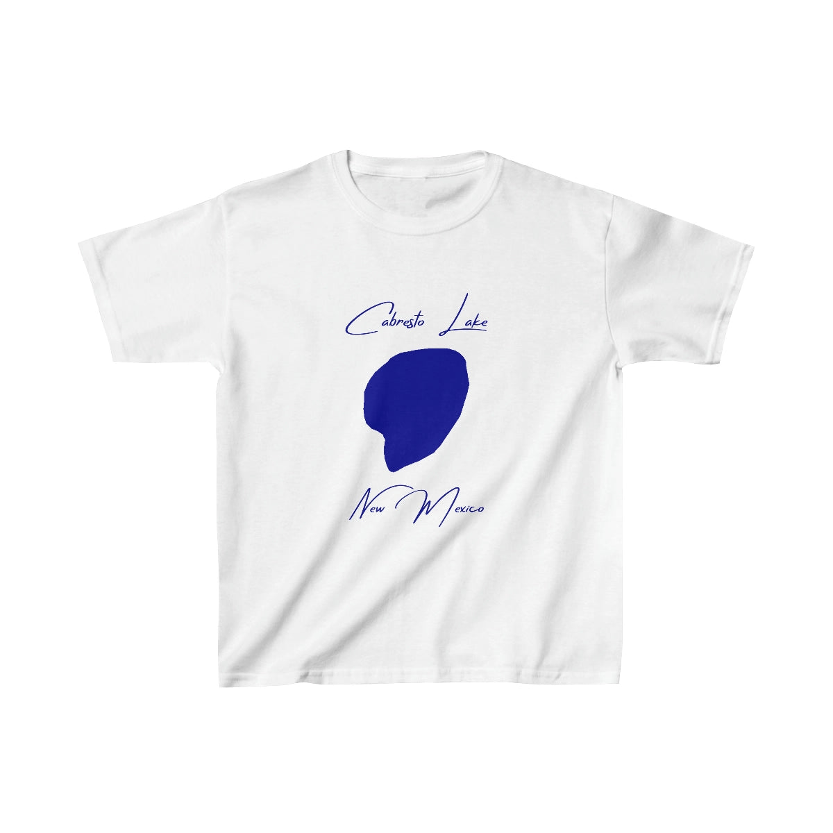 New  Mexico  Cabresto  Lake  Youth  T-shirt  front  position  view  from  front  white.webp