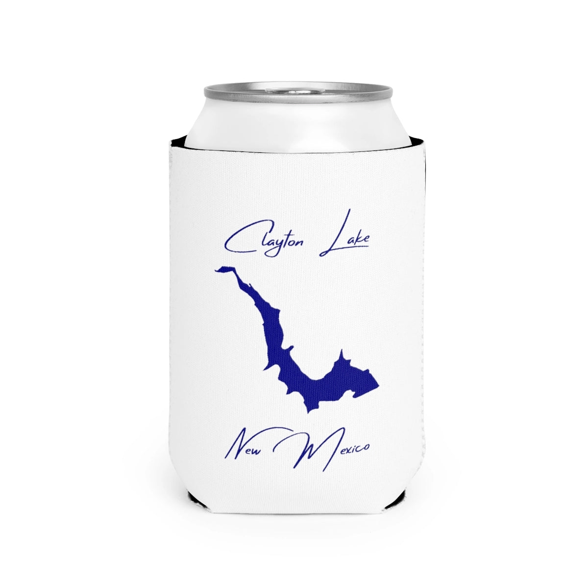 New  Mexico  Clayton  Lake  Can  Koozie  front  position  view  from  front-2  white.webp