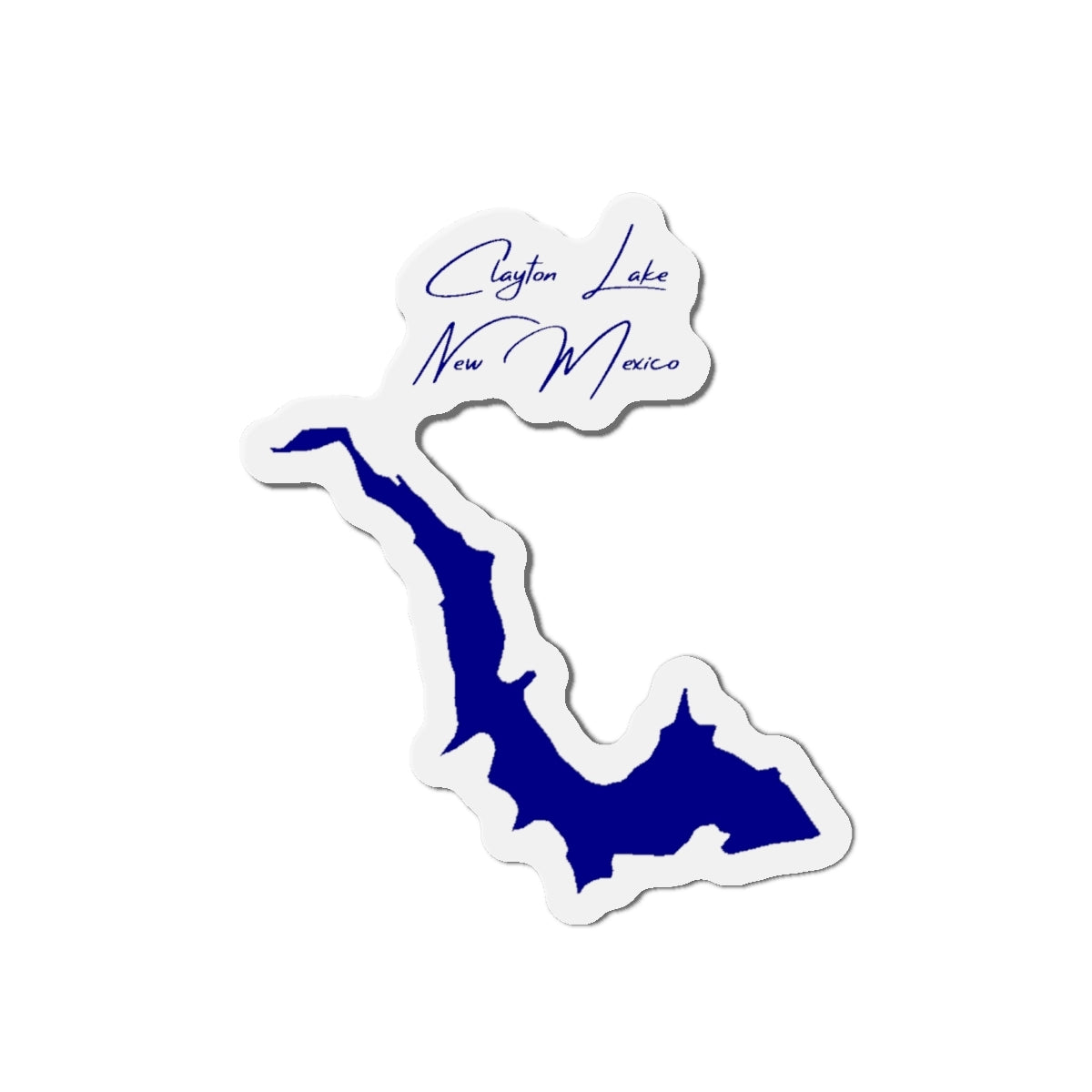 New  Mexico  Clayton  Lake  Die  Cut  Magnet  front  position  view  from  front  4  x  4.webp