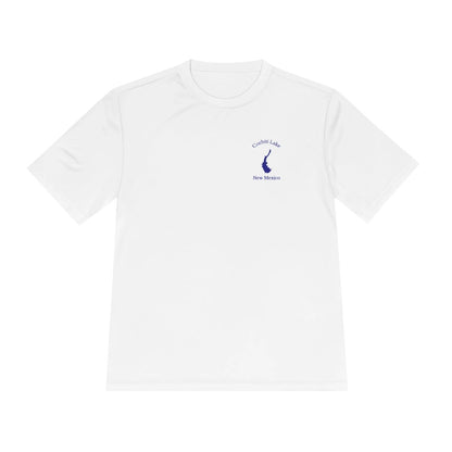New  Mexico  Cochiti  Lake  Moisture  Wicking  Tee  front  position  view  from  front  white.webp