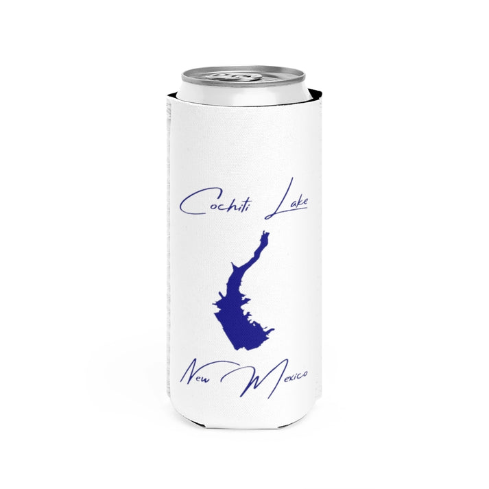 New  Mexico  Cochiti  Lake  Slim  Can  Koozie  front  position  view  from  front  white.webp