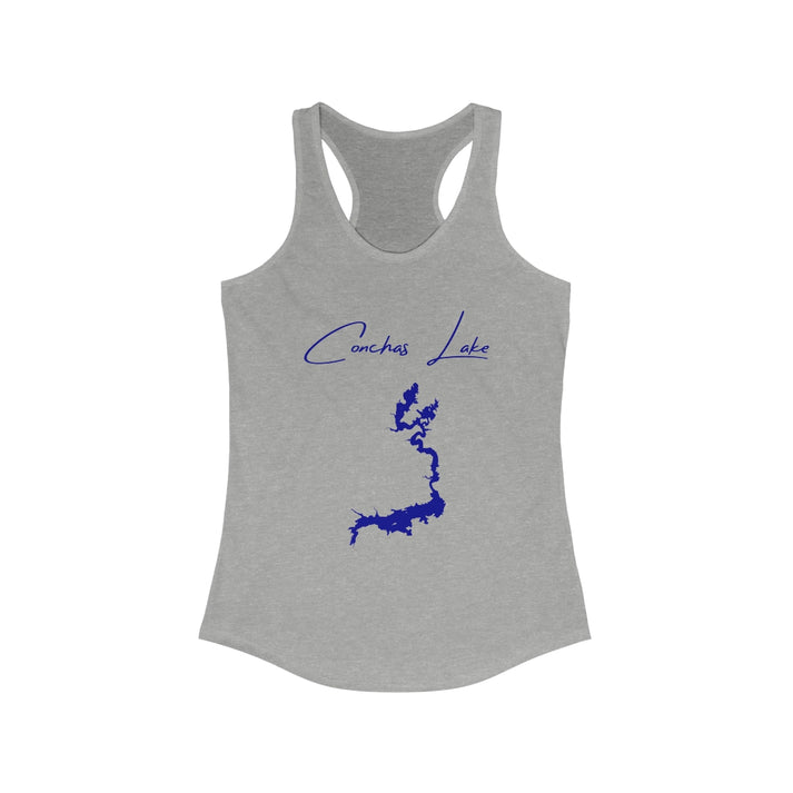 New  Mexico  Conchas  Lake  Racerback-Tank  front  position  view  from  front  heather  grey.webp