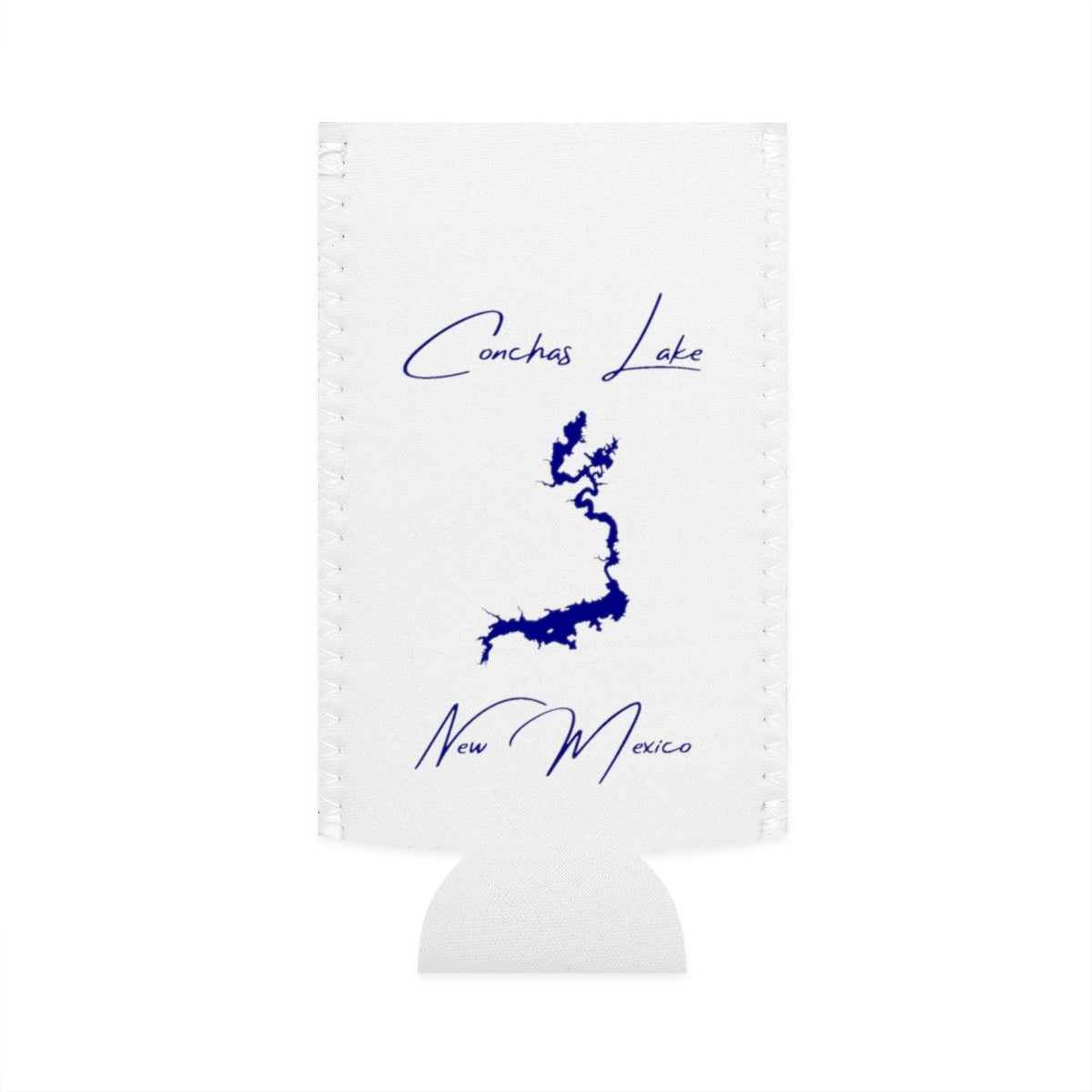 New  Mexico  Conchas  Lake  Slim  Can  Koozie  front  position  view  from  flat-front  white.webp