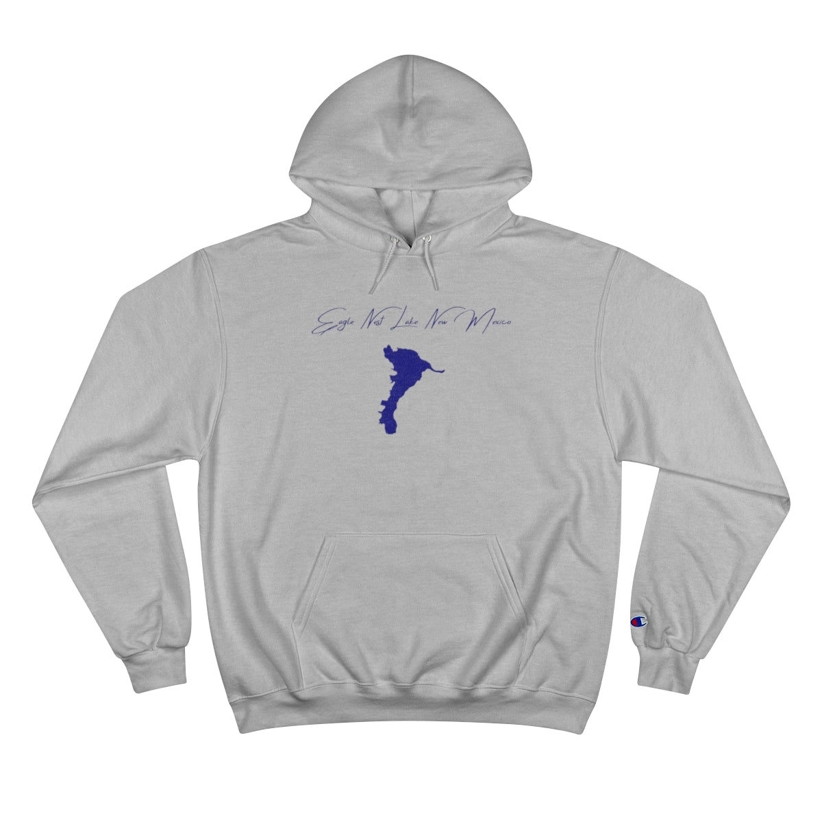 New  Mexico  Eagle  Nest  Lake  Hoodie  front  position  view  from  front  light  steel.webp