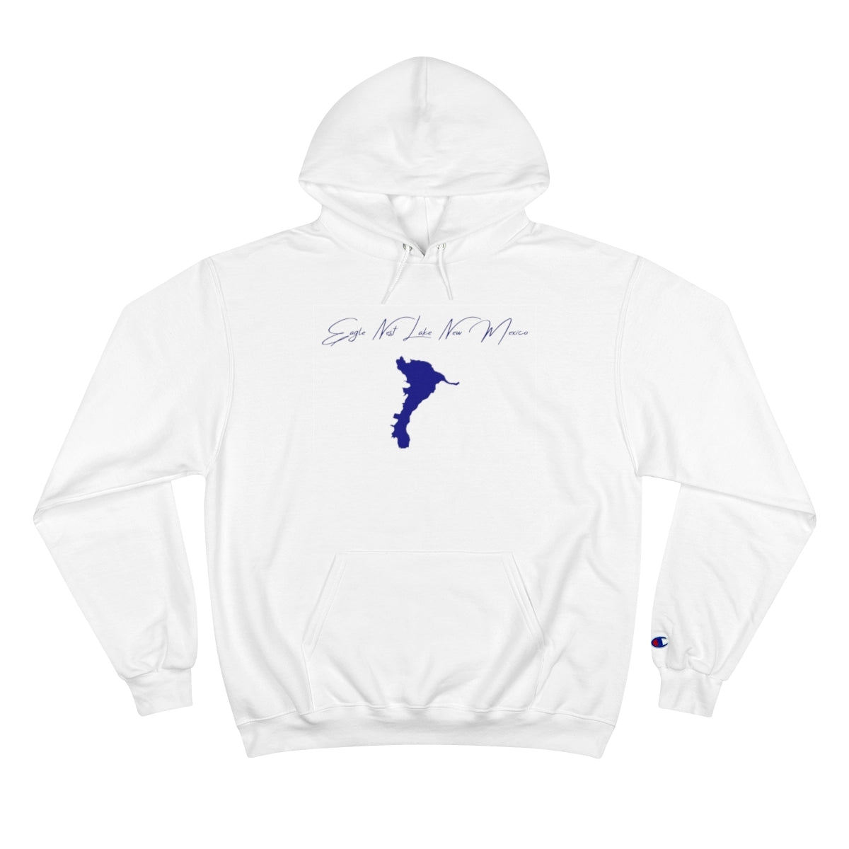 New  Mexico  Eagle  Nest  Lake  Hoodie  front  position  view  from  front  white.webp