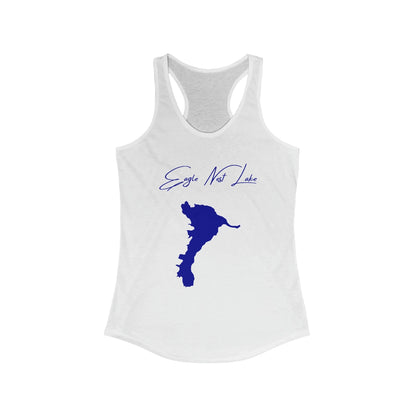 New  Mexico  Eagle  Nest  Lake  Racerback-Tank  front  position  view  from  front  solid  white.webp