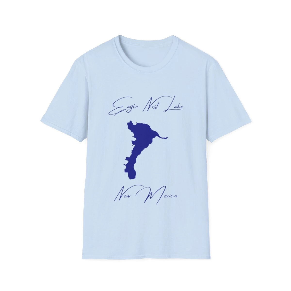 New  Mexico  Eagle  Nest  Lake  T-shirt  front  position  view  from  front  light  blue.webp