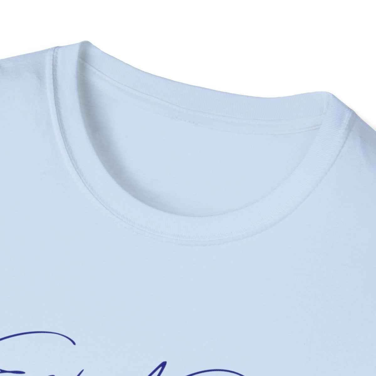 New  Mexico  Eagle  Nest  Lake  T-shirt  other  position  view  from  front-collar-closeup  light  blue.webp