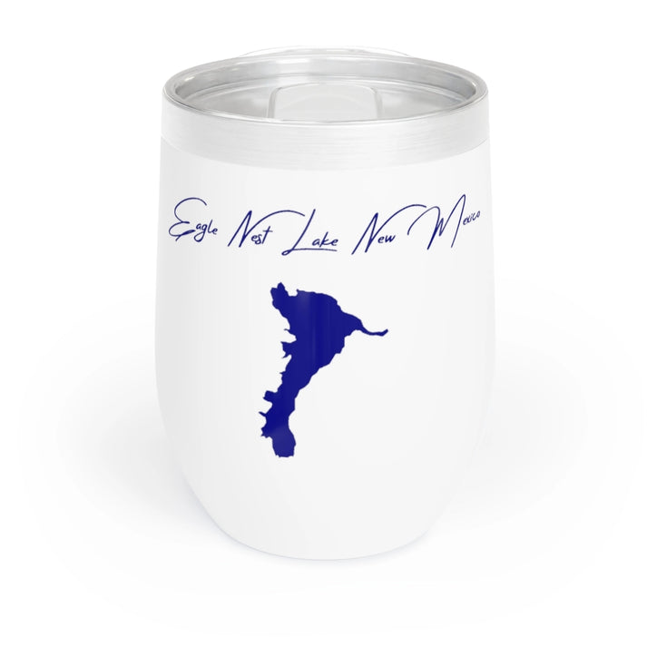 New  Mexico  Eagle  Nest  Lake  Wine  Tumbler  front  position  view  from  front  white.webp