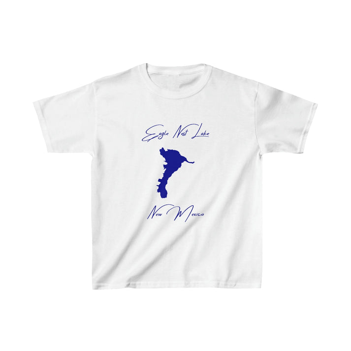 New  Mexico  Eagle  Nest  Lake  Youth  T-shirt  front  position  view  from  front  white.webp