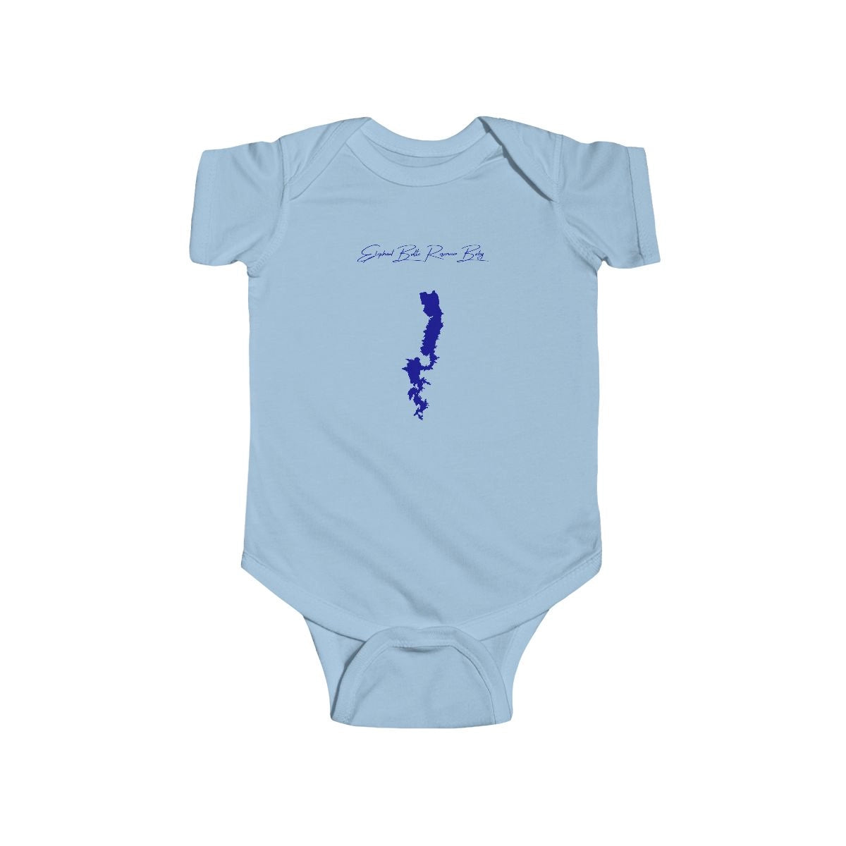 New  Mexico  Elephant  Butte  Reservoir  Onesie  front  position  view  from  front  light  blue.webp