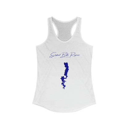 New  Mexico  Elephant  Butte  Reservoir  Racerback-Tank  front  position  view  from  front  solid  white.webp